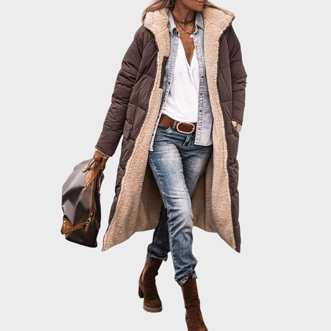 Camélia | Kétrétegű Hosszú Kabát