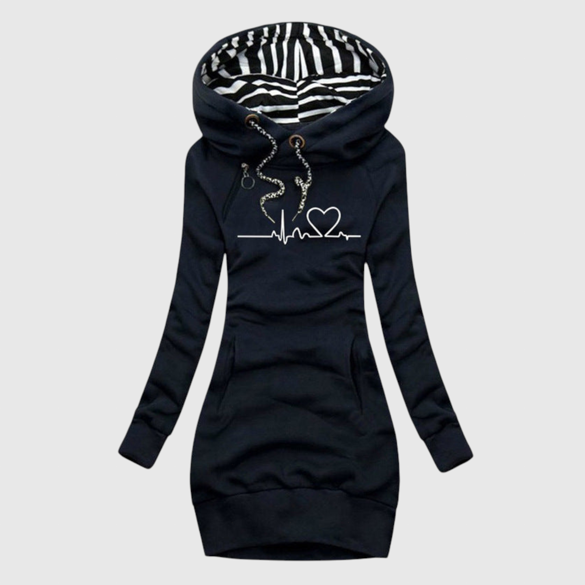 Kristina | Kristina elegáns pulóverruha szívvel