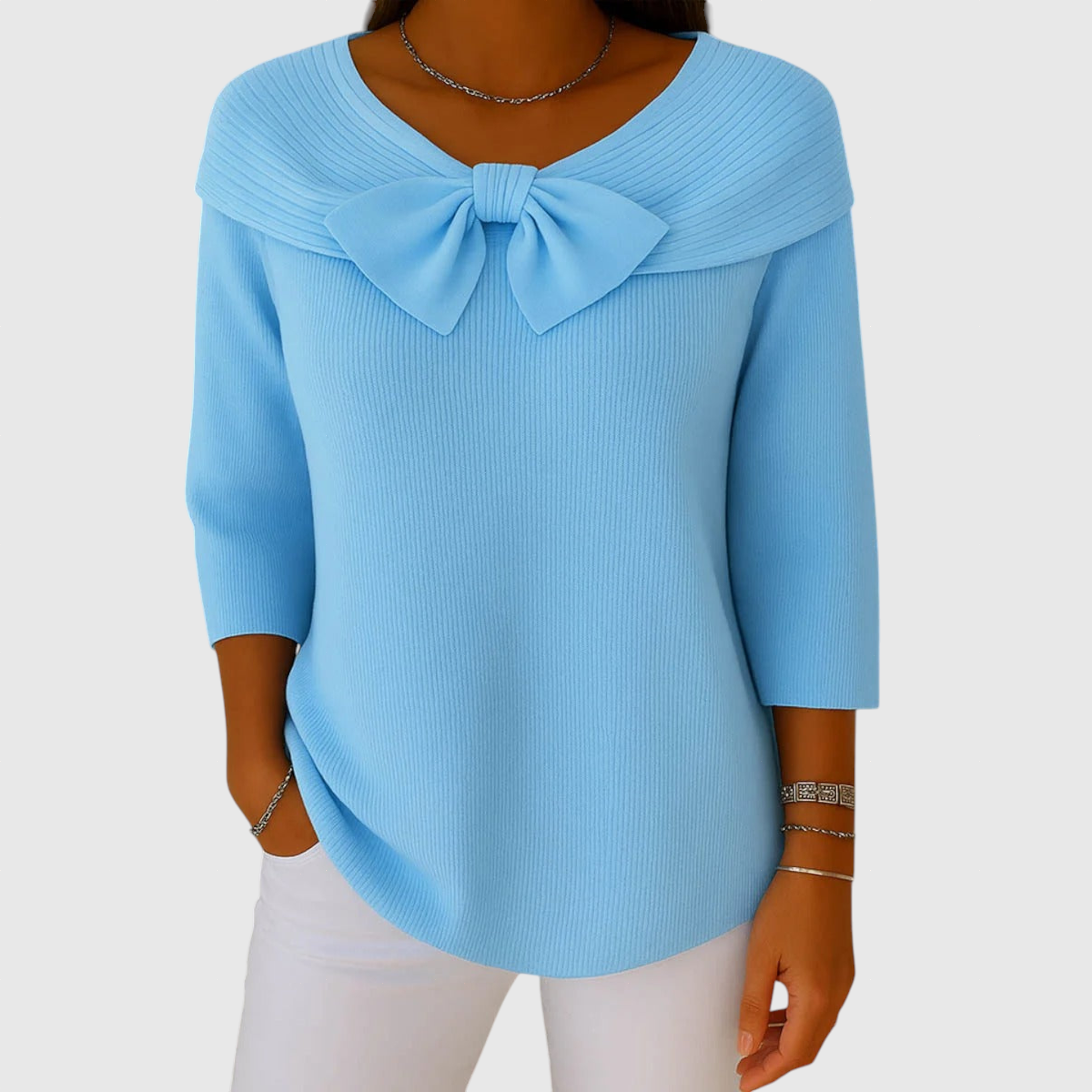 Serenna | Puha elegáns nőies pulóver