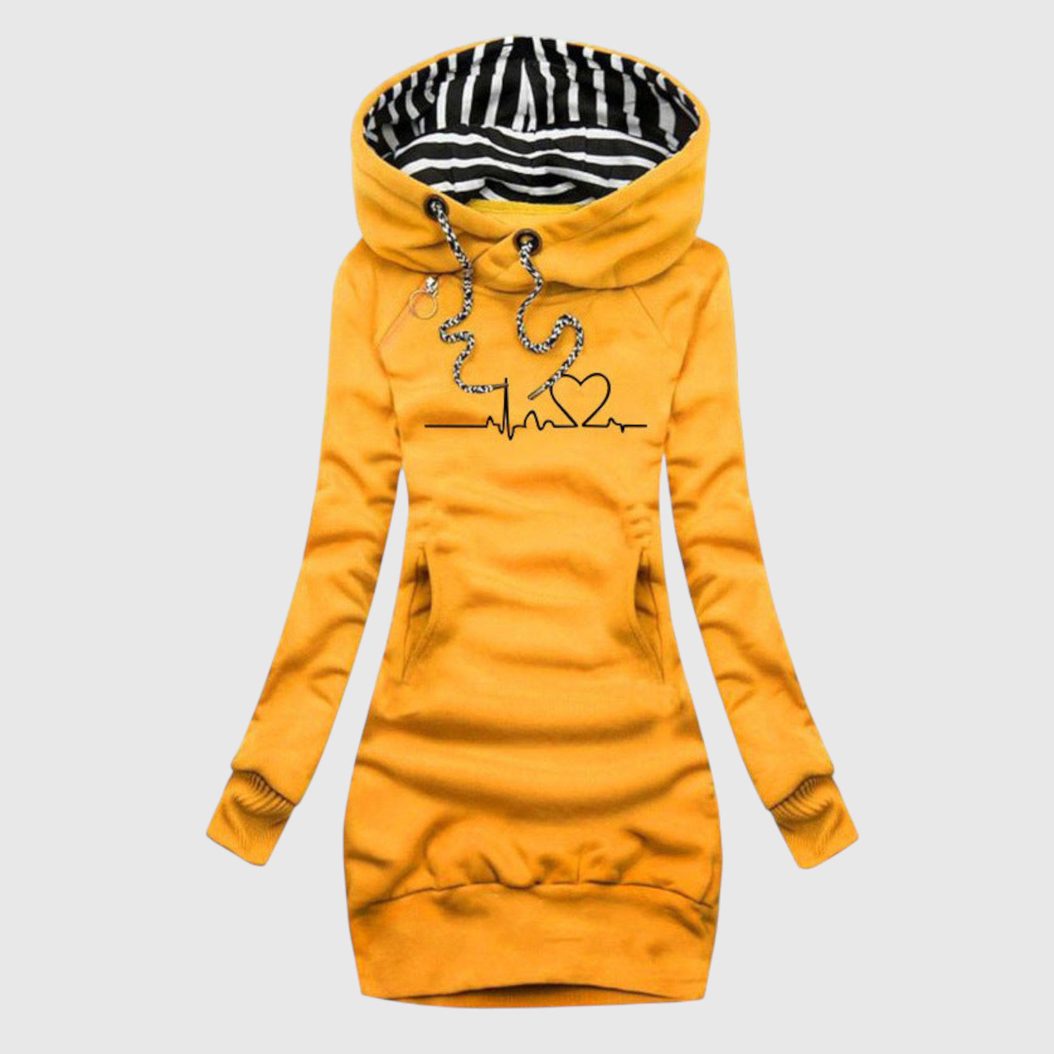 Kristina | Kristina elegáns pulóverruha szívvel