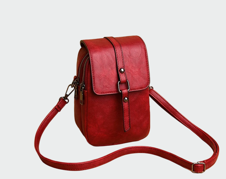 Virág | Kicsi fekete elegáns válltáska