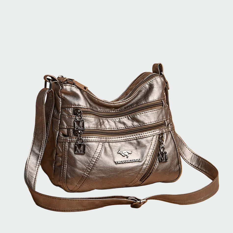 Dóra | Elegáns fekete válltáska praktikus