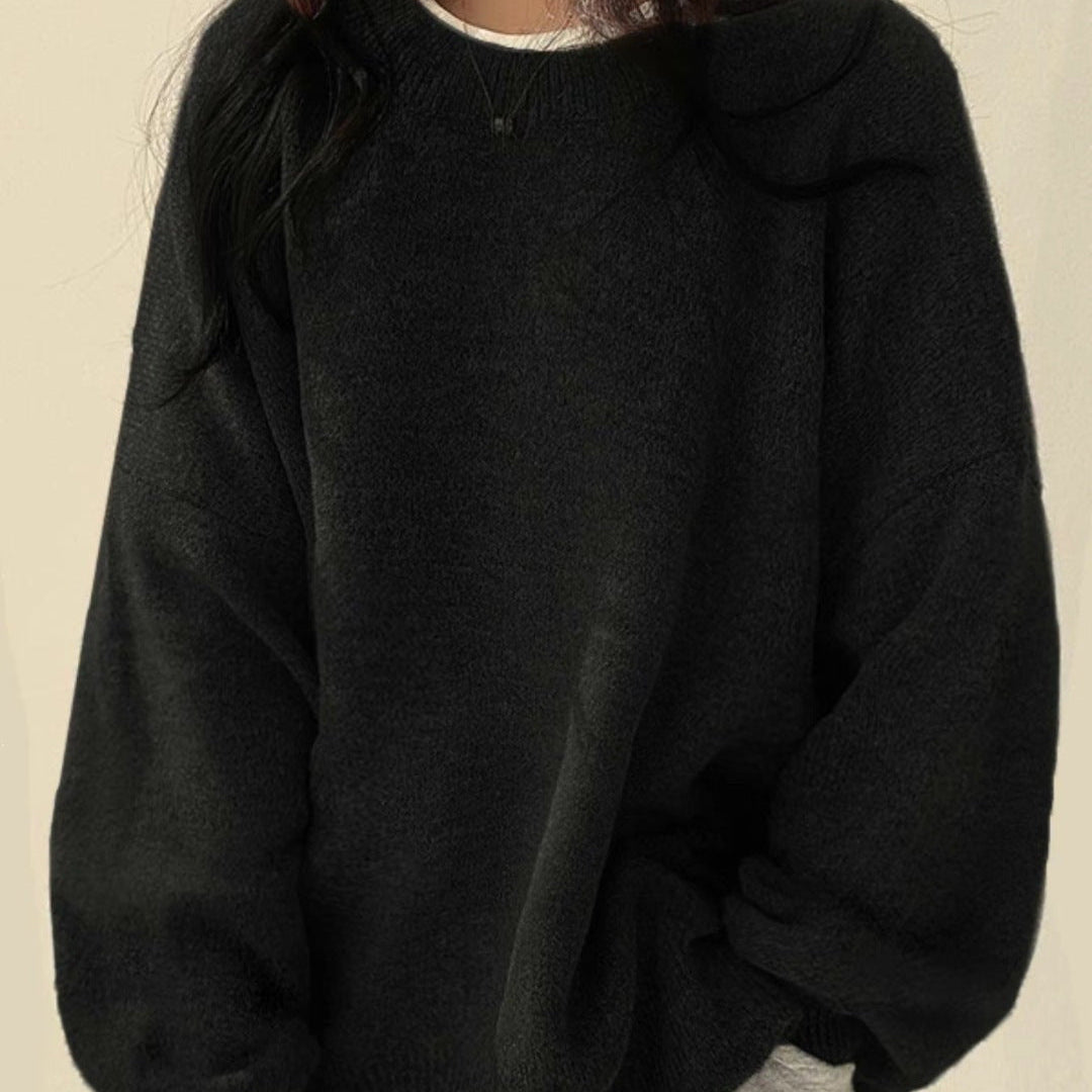 Kiara | Női lezser pulóver ejtett vállrésszel