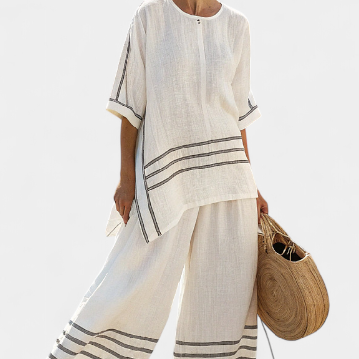 Panna | Könnyű pamut len overall