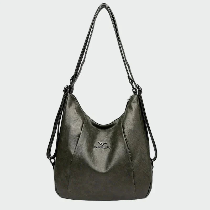 Flóra | Elegáns barna női hátizsák