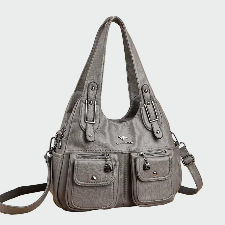 Panna | Barna női válltáska öko bőr