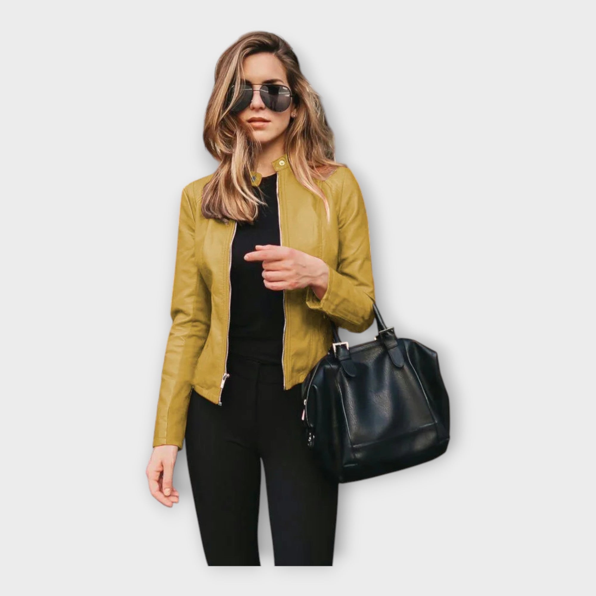 Róza | Elegáns bőrkabát minden alkalomra