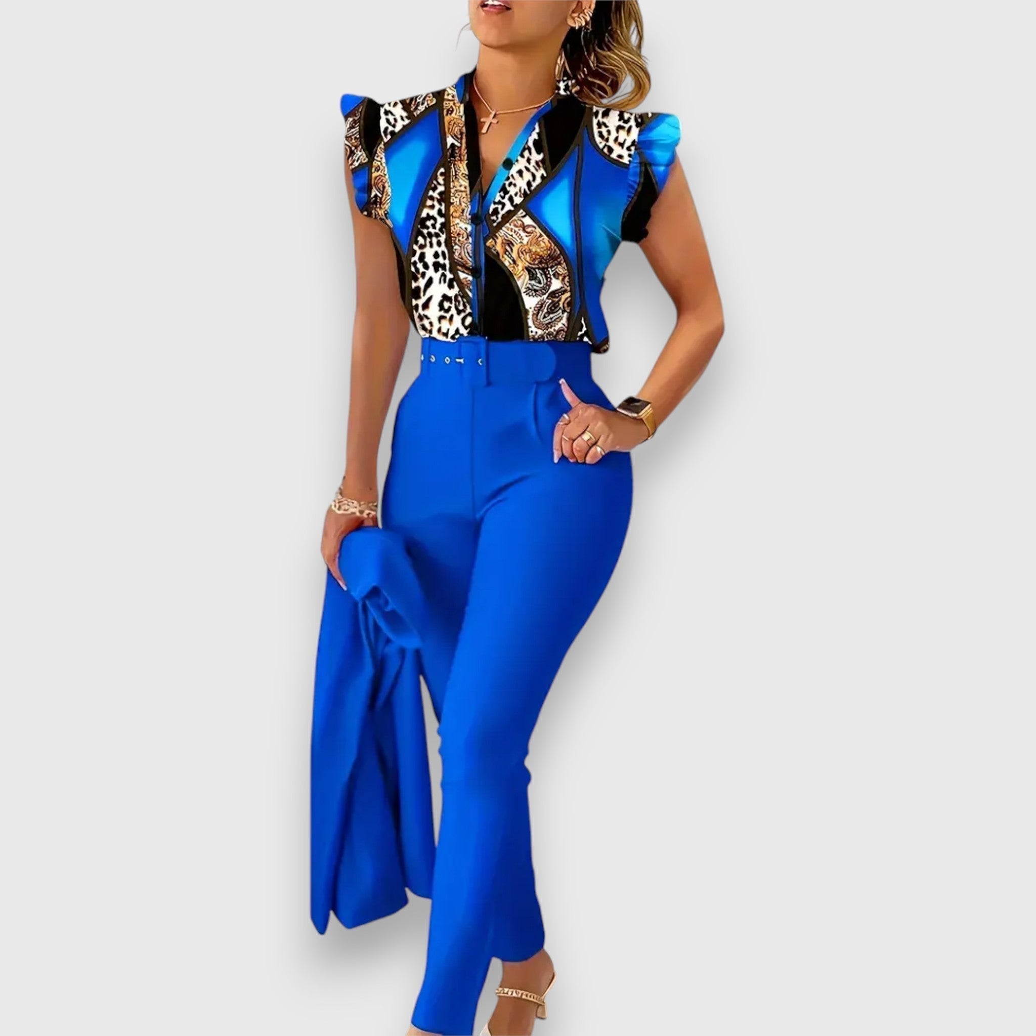 Vanda | Leopárdmintás blúz és nadrág