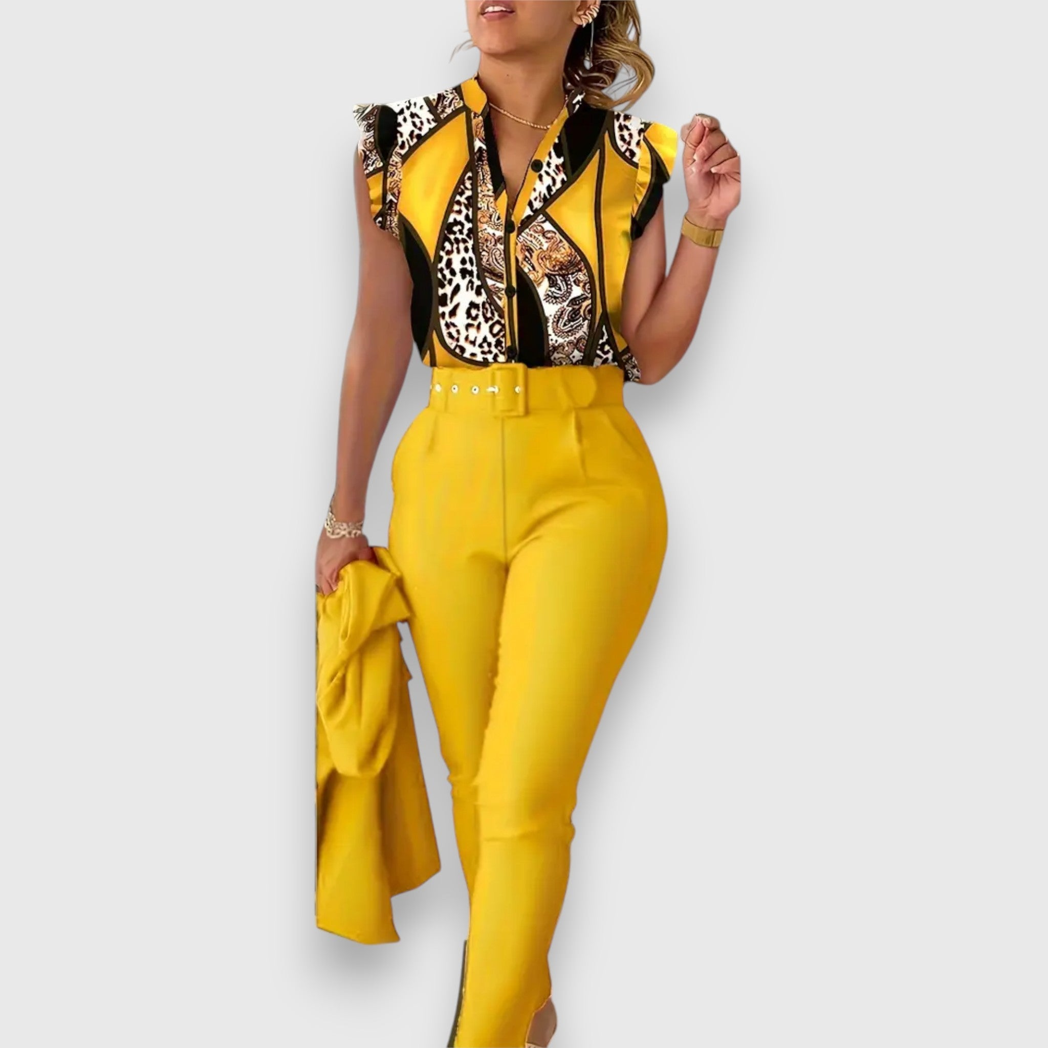 Vanda | Leopárdmintás blúz és nadrág