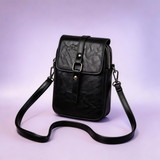Virág | Kicsi fekete elegáns válltáska