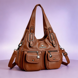 Panna | Barna női válltáska öko bőr