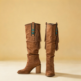 Vanda | Női boho-western velúr cipők