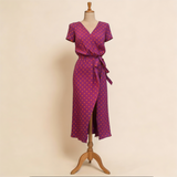 Daniella | Pöttyös fodros női ruha