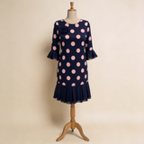 Palerine | Pliszírozott pöttyös ruha