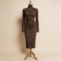 Ava | Suede Midi Ruha