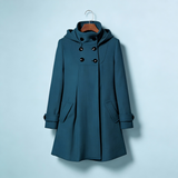 Karolina | Elegáns női kabát állítható kapucnival