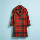 Clara | Klasszikus kockás női kabát