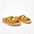 Boglárka | Sárga kényelmes nyári szandál