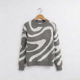 Larisa | Női pulóver virágos dizájnnal