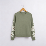 Slink | Női pulóver virágos dizájnnal