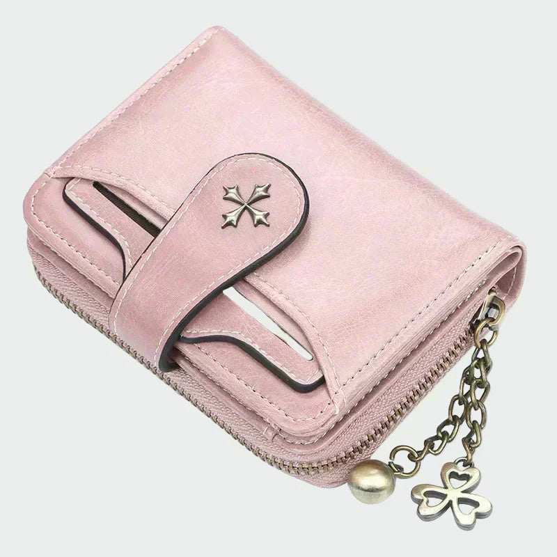 Dalma | Elegáns fekete pénztárca láncos