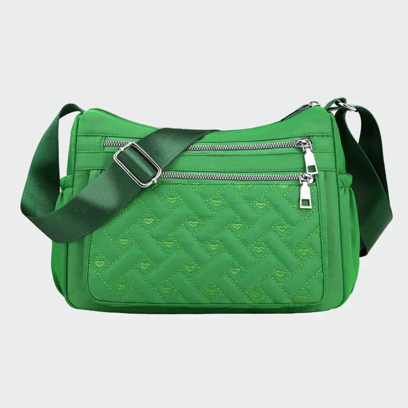 Jázmin | Fekete steppelt női válltáska