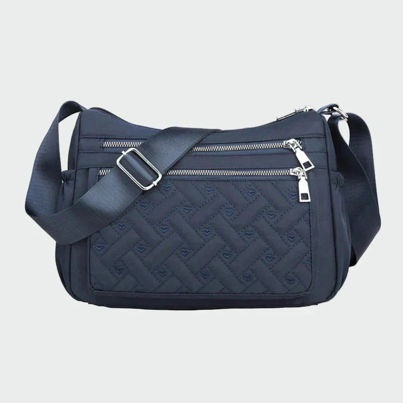 Jázmin | Fekete steppelt női válltáska