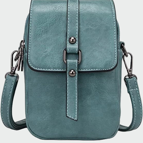 Virág | Kicsi fekete elegáns válltáska